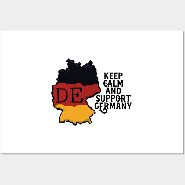 Keep Calm And Support Germany Wall Art by nextneveldesign